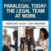 Paralegal Today The Legal Team at Work 8th Edition by Roger LeRoy Miller