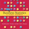Business Statistics A First Course 6th Edition