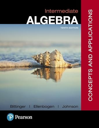 Intermediate Algebra Concepts And Applications 10th Edition By Marvin L ...