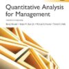 Quantitative Analysis for Management Global Edition 13th Edition Barry Render