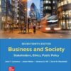Business and Society Stakeholders, Ethics, Public Policy 17th Edition