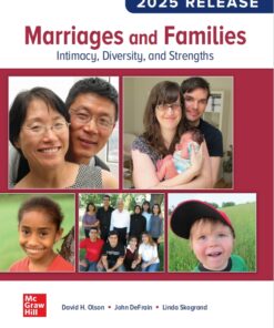 Marriages and Families Intimacy, Diversity, and Strengths 2025 Release
