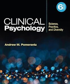 Clinical Psychology Science, Practice, and Diversity 6th Edition