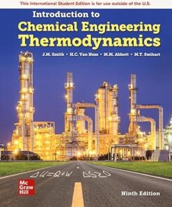 Introduction to Chemical Engineering Thermodynamics ISE 9th Edition