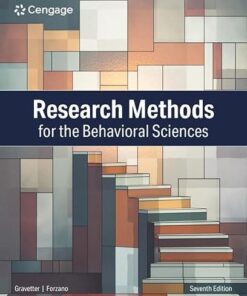 Research Methods for the Behavioral Sciences 7th Edition