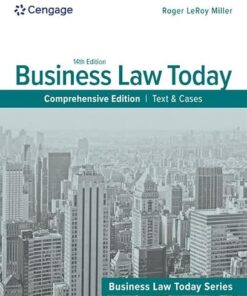 Business Law Today  Comprehensive Text & Cases 14th edition