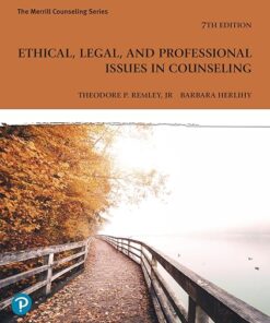 Ethical, legal, and professional issues in counseling 7th Edition